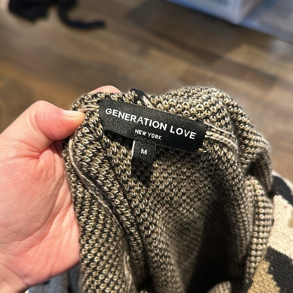 Generation Love Chiara Leopard Print Knit Hoodie - Picture 5 of 7